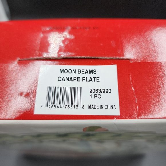 Fitz & Floyd Moon Beam Canapé Plate 2003 Christmas Angel Serving Snack Plate - Picture 10 of 10